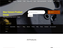 Tablet Screenshot of maxvenom.com